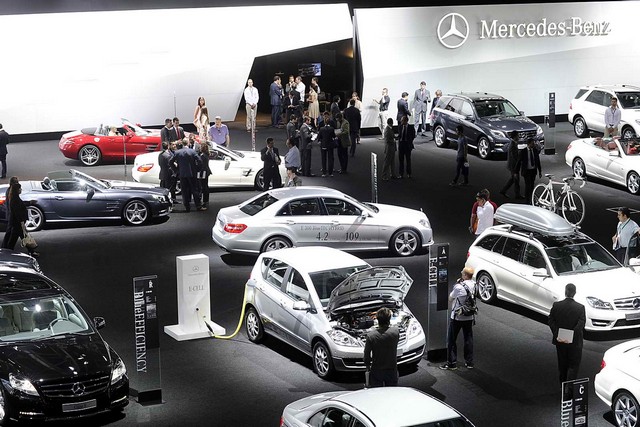 Car exhibition at the Salon of Madrid