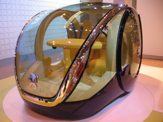 Car exhibition at the Salon of Madrid