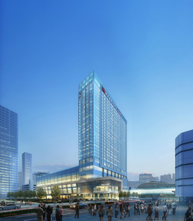 The Marriott Marquis Houston, luxurious, hospitaity, contract, Texas, best projects, inspirations, where to stay, grand opening