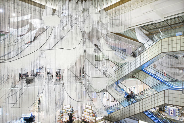 Suspended Boats Inside Le Bon Marché Department Store in Paris (3)