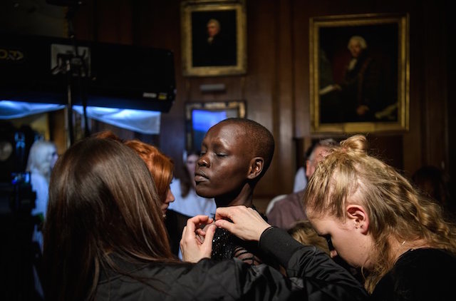 Faces From The Backstage Of London Fashion Week 2017