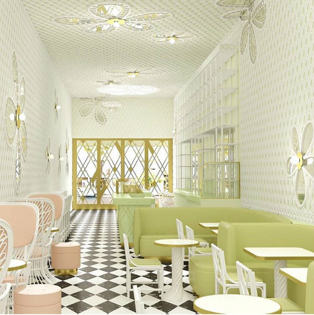 Inside the New Beverly Hills Café Designed by India Mahdavi