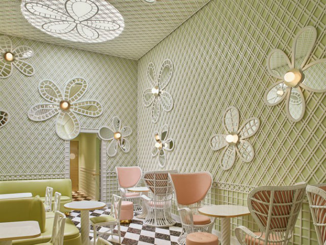 Inside the New Beverly Hills Café Designed by India Mahdavi