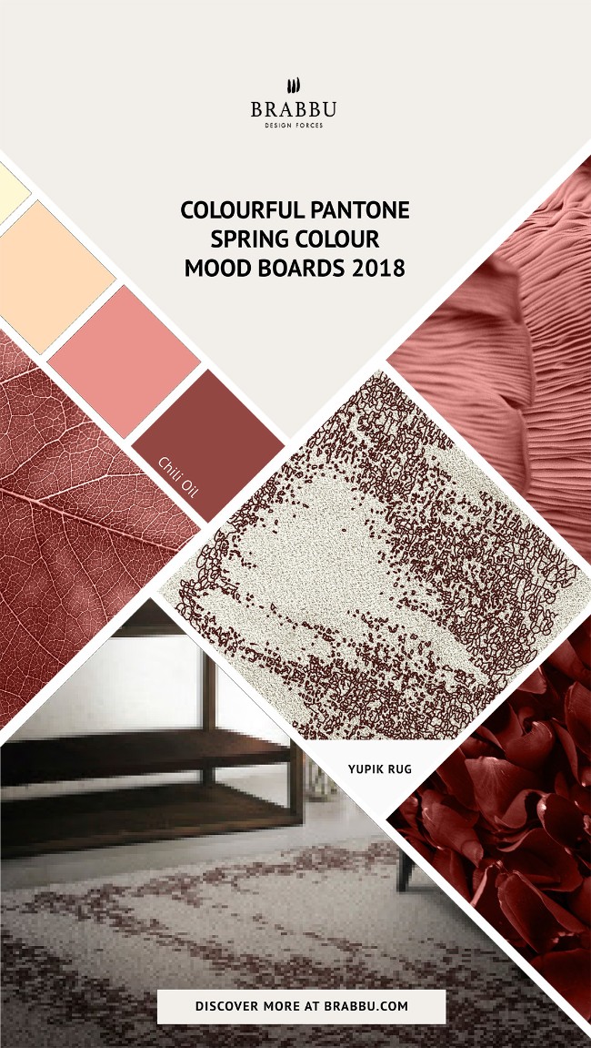 Spring Colour Trends 2018 A Pop of Colour With BRABBU's Rugs_Chili Oil