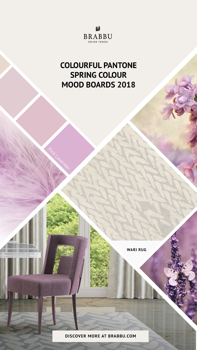 Spring Colour Trends 2018 A Pop of Colour With BRABBU's Rugs_Pink Lavender