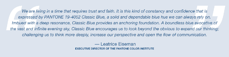 2020 color of the year is finally here: Classic Blue