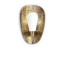 ARUNA Wall Light Contemporary Lighting Design by BRABBU fulfils your modern home decor through its hammered brass.