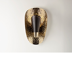 ARUNA Wall Light Contemporary Lighting Design by BRABBU fulfils your modern home decor through its hammered brass.