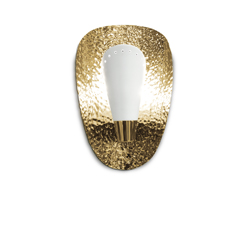 ARUNA Wall Light Contemporary Lighting Design by BRABBU fulfils your modern home decor through its hammered brass.