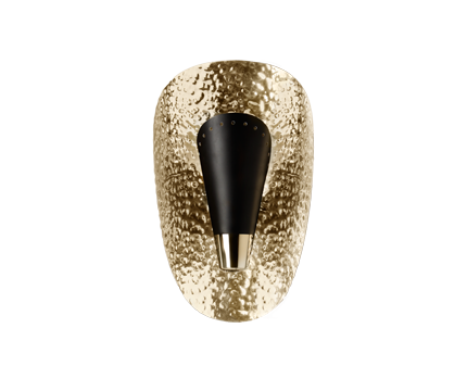 ARUNA Wall Light Contemporary Lighting Design by BRABBU fulfils your modern home decor through its hammered brass.