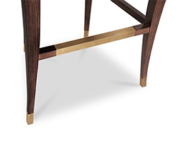 BOURBON Bar Chair Mid Century Design by BRABBU is a velvet bar stool with a mystical soul.