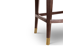 BOURBON Counter Stool Mid Century Design by BRABBU is a velvet bar stool with a mystical soul.