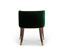 BOURBON Dining Chair Mid Century Design by BRABBU is a velvet bar stool with a mystical soul.