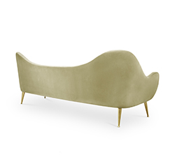HERMES 2 Seat Sofa Modern Contemporary Furniture by BRABBU  is the result of a message that travelled through time.