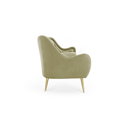 HERMES 2 Seat Sofa Modern Contemporary Furniture by BRABBU  is the result of a message that travelled through time.