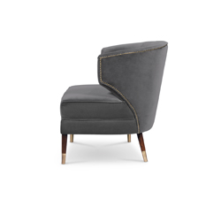 IBIS Armchair Mid Century Design by BRABBU is a velvet bar stool with a mystical soul.