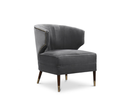 IBIS Armchair Mid Century Design by BRABBU is a velvet bar stool with a mystical soul.