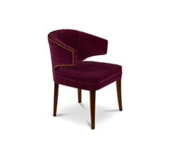 IBIS Dining Chair Mid Century Design by BRABBU is a velvet bar stool with a mystical soul.