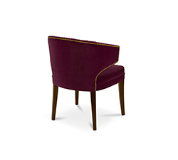 IBIS Dining Chair Mid Century Design by BRABBU is a velvet bar stool with a mystical soul.