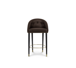 MALAY Counter Stool Mid Century Design by BRABBU is a velvet bar stool with a mystical soul.
