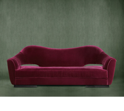 NAU Velvet Sofa Mid Century Modern Furniture by BRABBU invites your for an adventure on your modern living room.