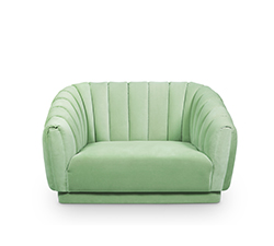 OREAS Single Sofa Bespoke Furniture by BRABBU is a velvet sofa that will be the comfort fortress of your living room set.