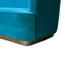 SAARI Velvet Sofa Modern Contemporary Furniture by BRABBU was made  to bring the Northern Lights modern home decor.