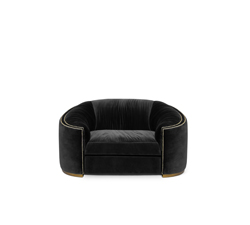 WALES Single Sofa Bespoke Furniture by BRABBU is a velvet sofa that will be the comfort fortress of your living room set.