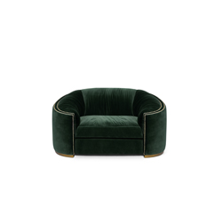 WALES Single Sofa Bespoke Furniture by BRABBU is a velvet sofa that will be the comfort fortress of your living room set.
