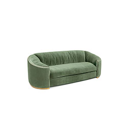 WALES Lounge Sofa Bespoke Furniture by BRABBU is a velvet sofa that will be the comfort fortress of your living room set.