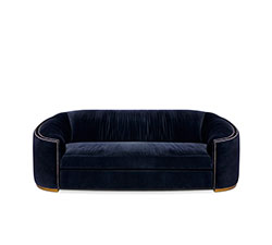 WALES Lounge Sofa Bespoke Furniture by BRABBU is a velvet sofa that will be the comfort fortress of your living room set.