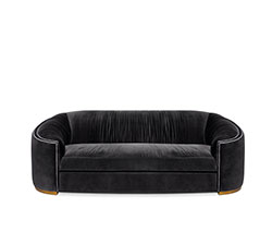 WALES Lounge Sofa Bespoke Furniture by BRABBU is a velvet sofa that will be the comfort fortress of your living room set.