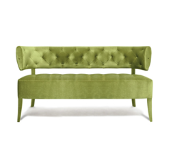 ZULU Velvet Sofa Mid Century Modern Furniture by BRABBU is a 2 seater sofa that brings prestige to any living room set.