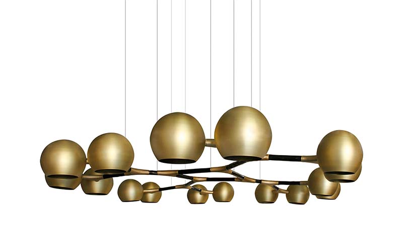 HORUS | Modern Brass Suspension Light by BRABBU