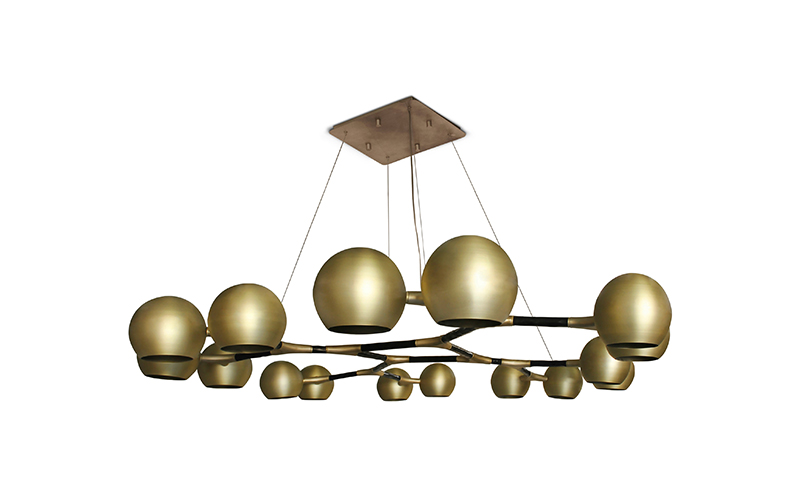 HORUS | Modern Brass Suspension Light by BRABBU