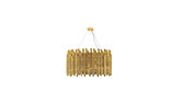SAKI | Gold Brass Suspension Light by BRABBU