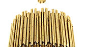 SAKI | Gold Brass Suspension Light by BRABBU
