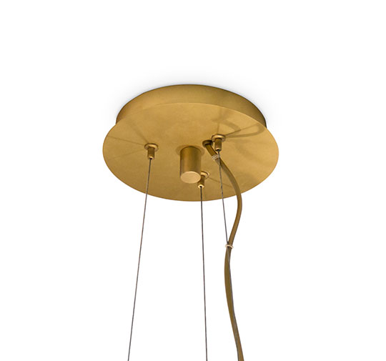 SOLEIL | Contemporary Modern Brass Suspension Light by BRABBU