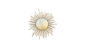 SOLEIL | Round Brass Wall Light by BRABBU