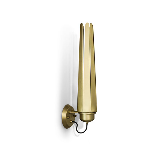 VALKIE | Modern Contemporary Brass Wall Light by BRABBU