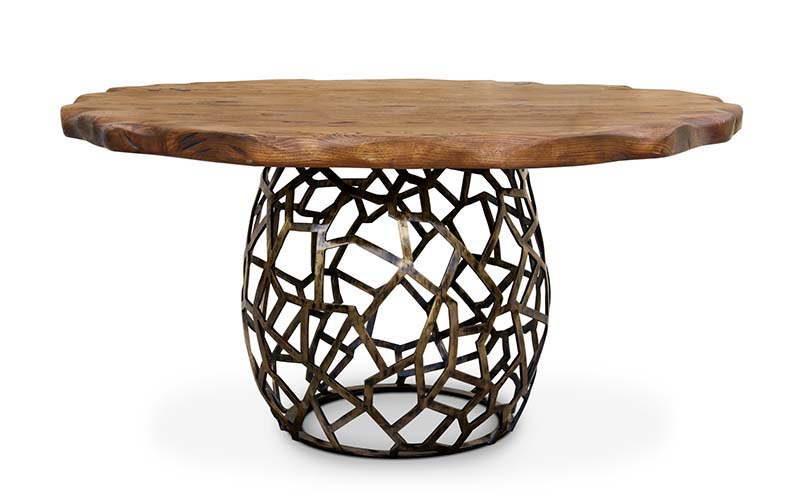 APIS | Round Dining Table Mid Century Modern Design by BRABBU