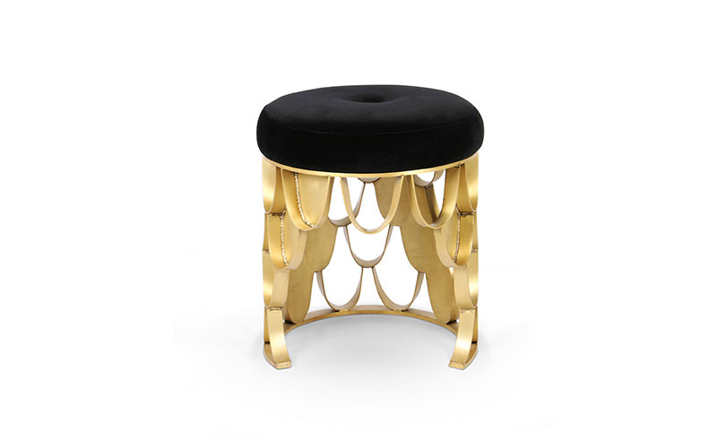 KOI Stool | Modern Round Stool by BRABBU