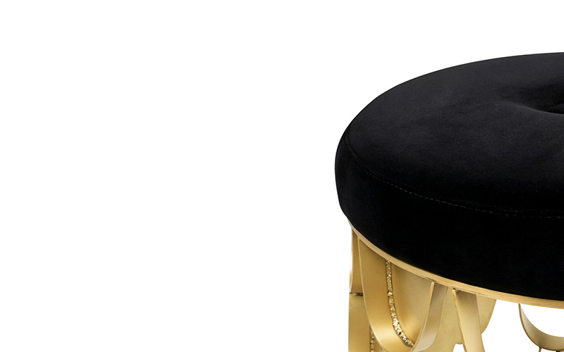 KOI Stool | Modern Round Stool by BRABBU
