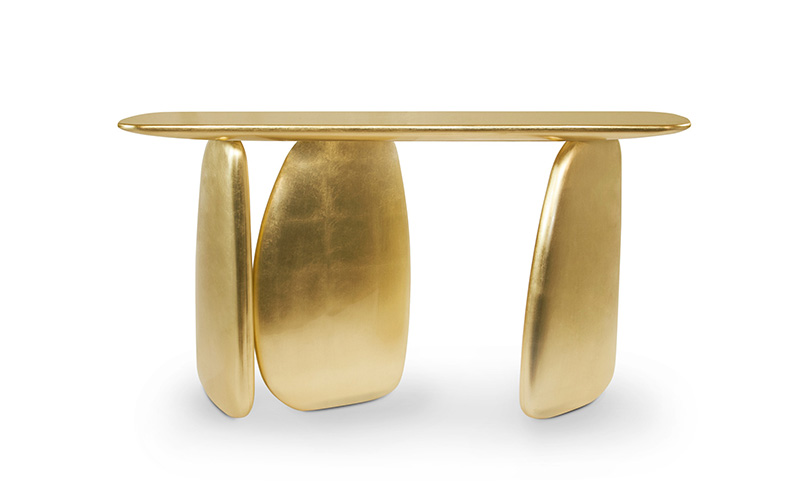 ARDARA | Gold Modern Console by BRABBU