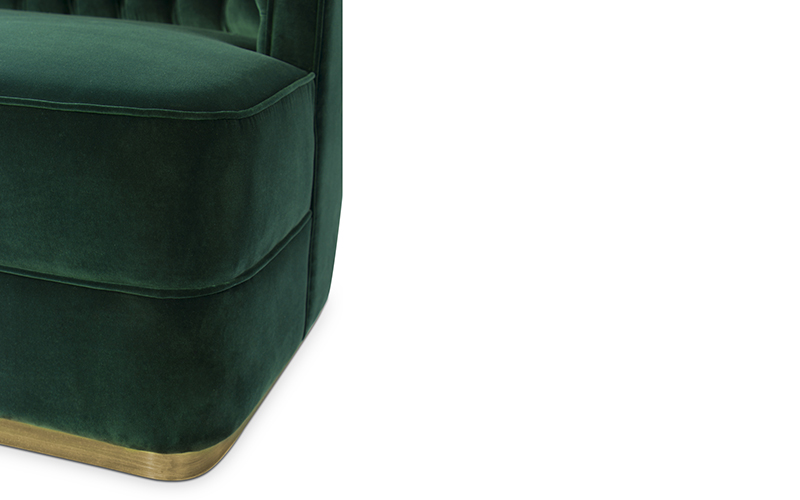 BOURBON | Velvet Sofa Modern Contemporary Furniture by BRABBU
