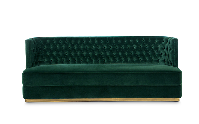 BOURBON | Canapé Contemporain en Velours Design par BRABBU