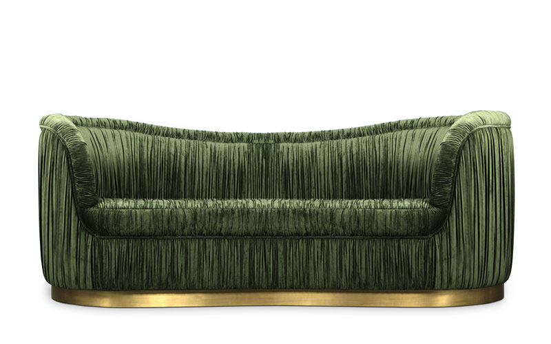 DAKOTA | Velvet Sofa Modern Contemporary Furniture by BRABBU