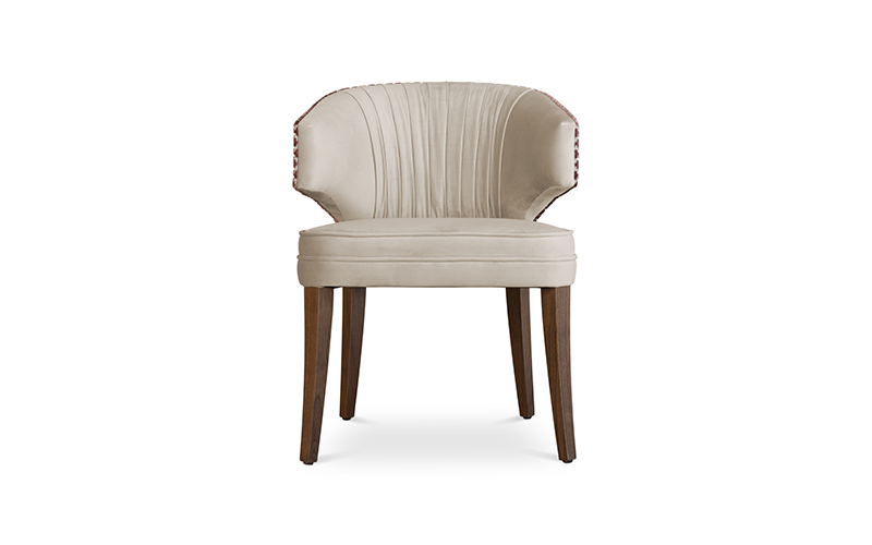 IBIS | Velvet Upholstered Dining Chair by BRABBU