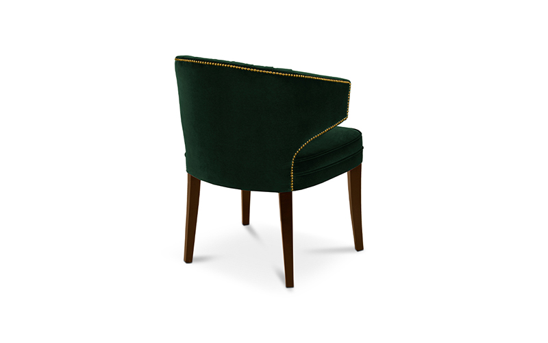 IBIS | Velvet Upholstered Dining Chair by BRABBU