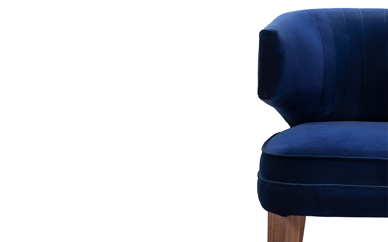 IBIS | Velvet Upholstered Dining Chair by BRABBU